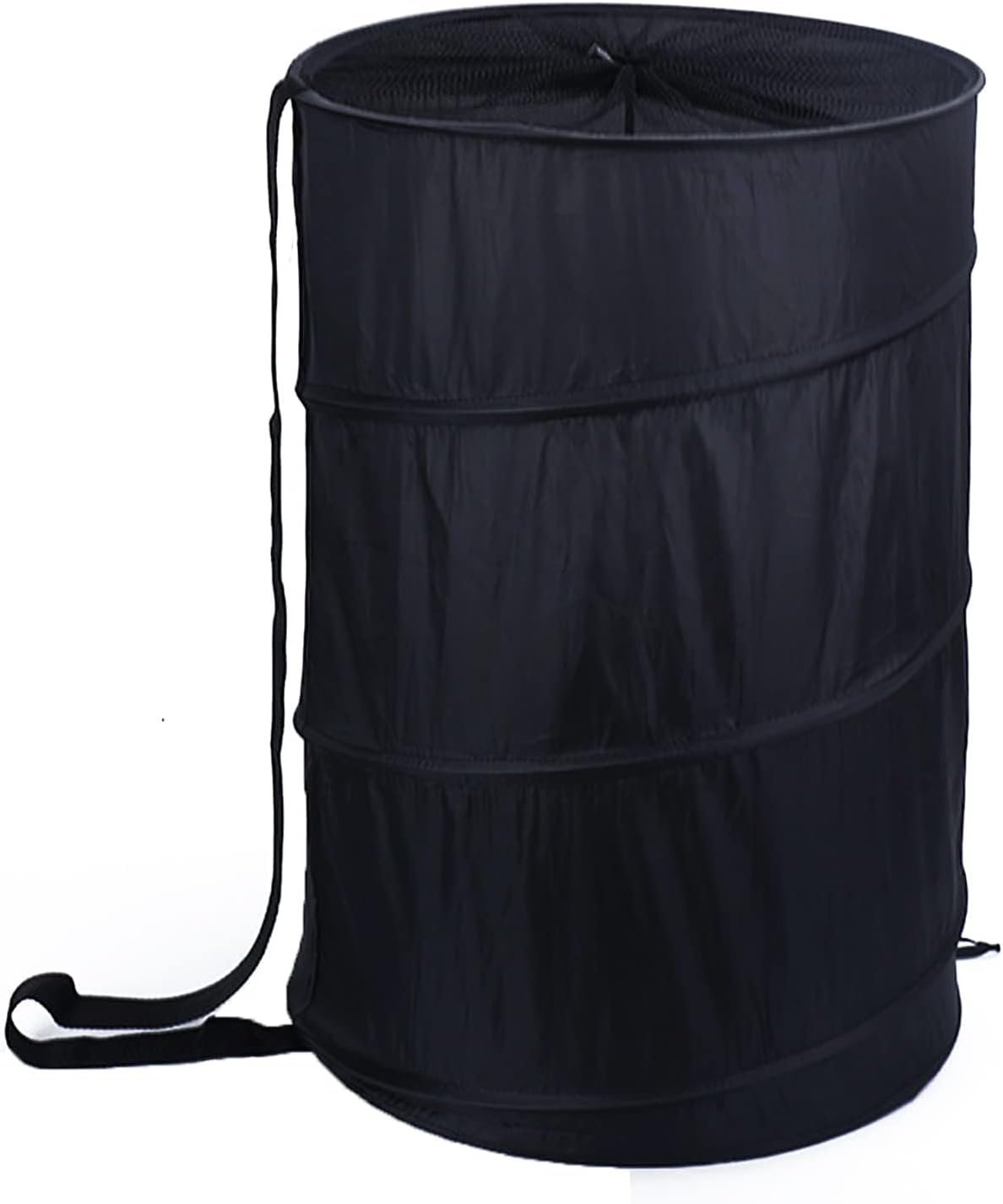 BATTOO Extra Large 107L Strong Laundry Hamper 17.5″ x 27″ Collapsible Laundry Baskets with Long Straps Drawstring Barrel Foldable Hamper for Laundry Room, Bathroom, Campout, College Dorm or Travel