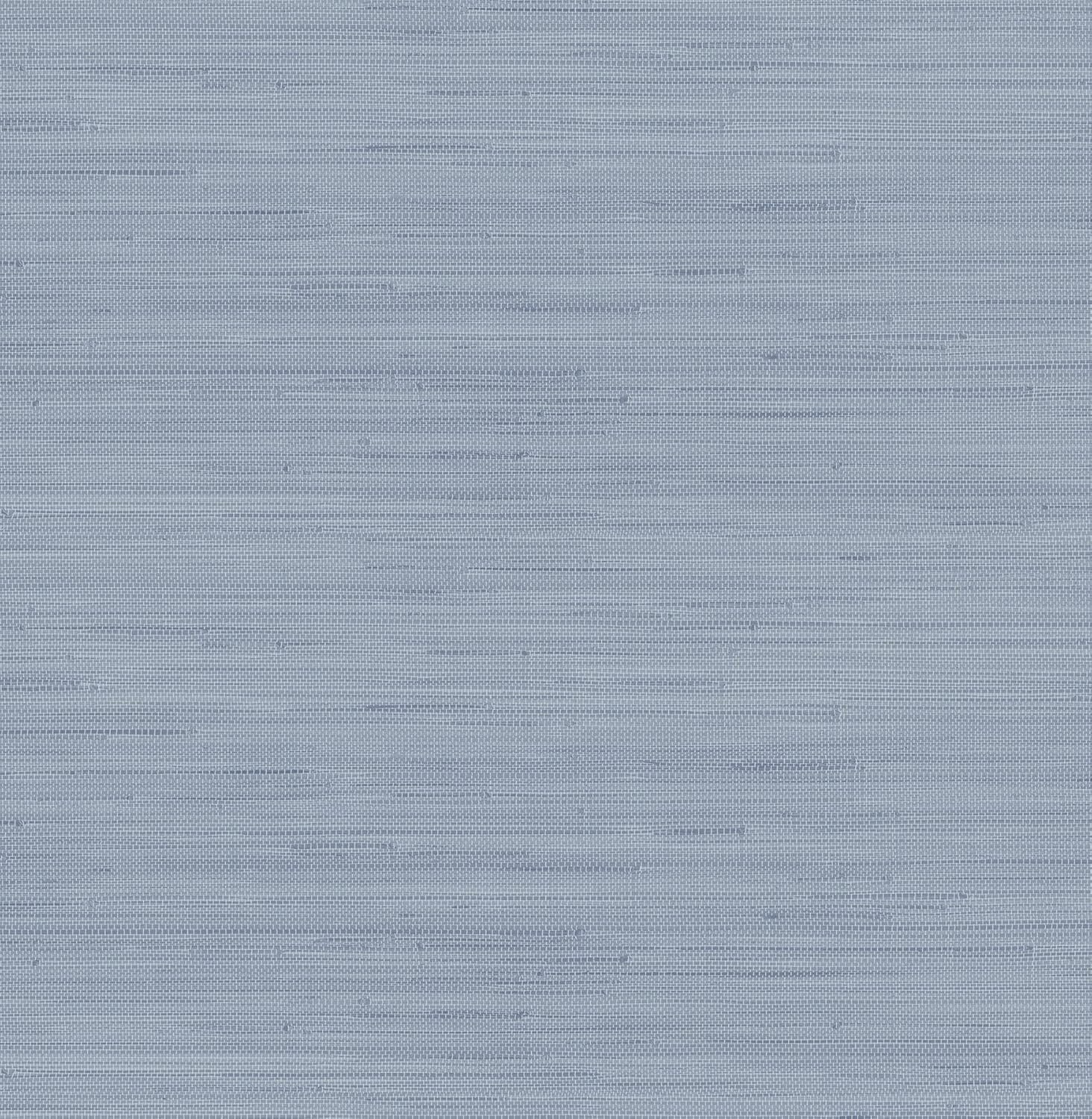 NuWallpaper x Society Social Classic Faux Grasscloth Peel and Stick Wallpaper, Mineral Blue