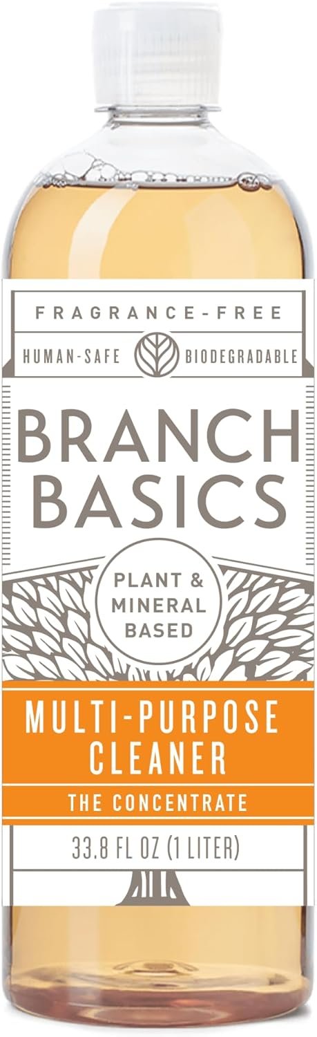 Branch Basics Concentrate Refill (33.8 oz) | All Purpose Multi-Surface Cleaning Concentrate – Replace Every Household Cleaner | Plant & Mineral-Based, Human-Safe, Fragrance Free