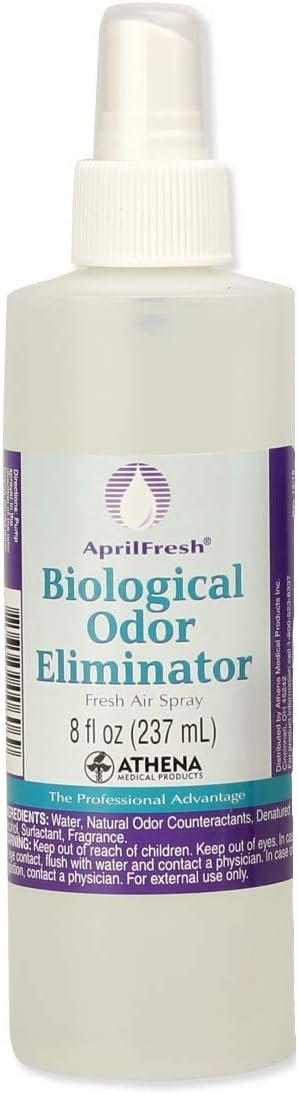 AprilFresh – Air Freshener for Odors in Bathroom, Hospital, and Pet Areas – Athena Medical Products AprilFresh Biological Odor Eliminator (8 Fl Oz.)