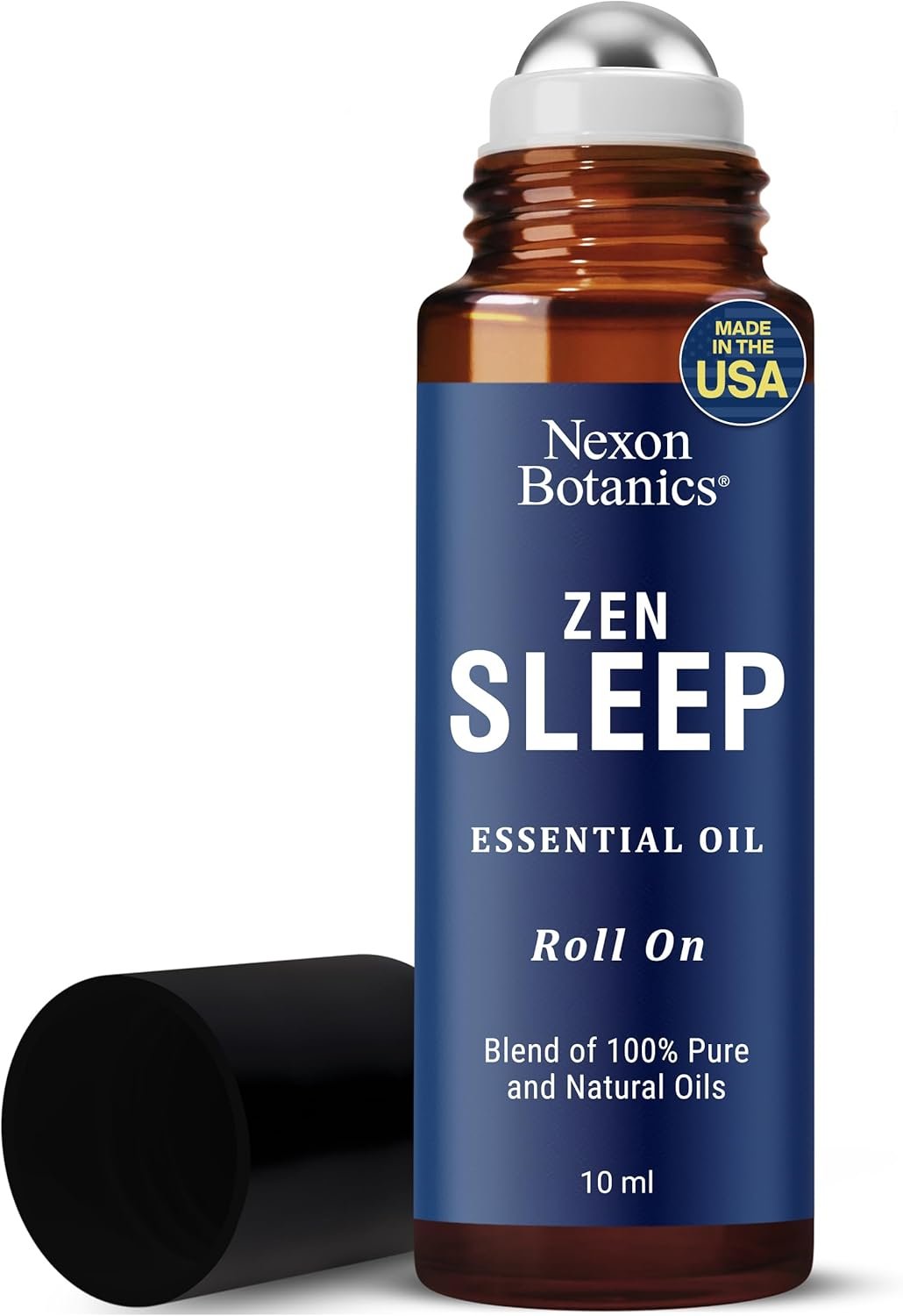 Zen Sleep Essential Oil Roll-On 10 ml – Calming Blend for Serenity & Deep Sleep – Easy-to-Use Roller Ball – Nexon Botanics