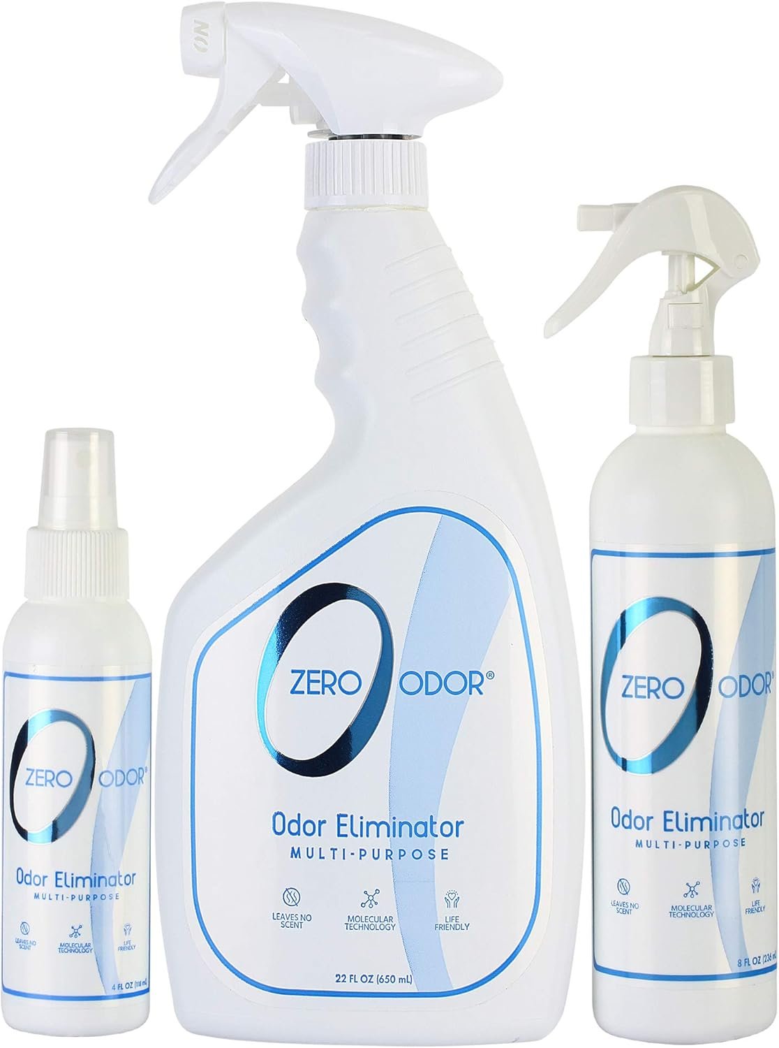 Zero Odor – Multi-Purpose Strong Odor Eliminator for Home, Office, Car, Bathroom, Hotel, Room Deodorizer, and Odor Neutralizer, (Kit)