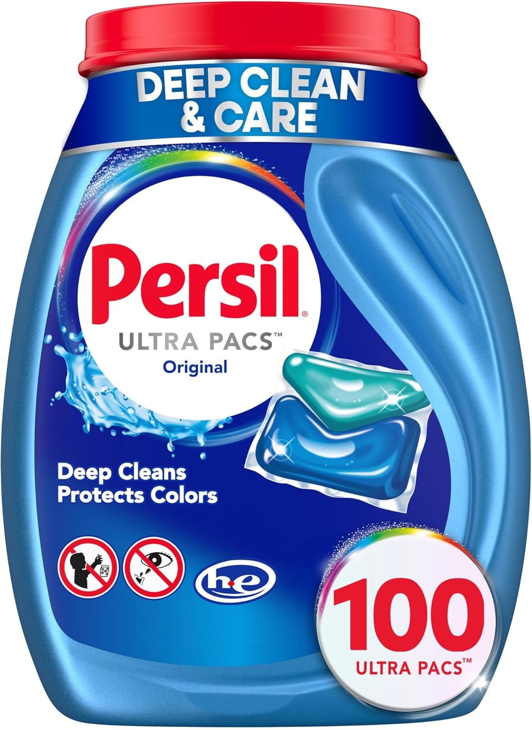 Persil Ultra Pacs Original Everyday Clean Laundry Detergent, 100 count
