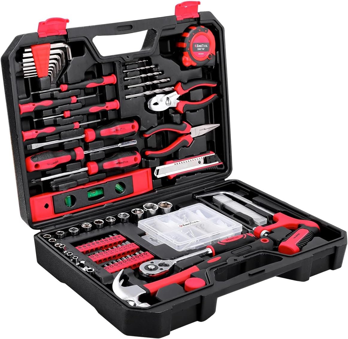 KingTool Home Repair Tool Kit – 226 Piece General Home/Auto Repair Tool Set, General Mechanic Tool Set, General Household Tool Kit, Perfect for Homeowner, Diyer, Handyman