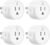 EIGHTREE Smart Plugs Compatible with Alexa Only, Voice Control, Outlet Timer, 10A Smart Outlet, White