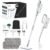 Steam Mop for Floor Cleaning, Steam Cleaner for Home with Handheld 6-in-1 Multi-function Attachments for Hardwood Floors, Clothes, Windows, Tiles Grout, Furniture Cleaning (White-Gray)