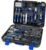 Prostormer 259-Piece Tool Kit, General Household Hand Tool Set with Plastic Storage Toolbox, Portable Complete Repair Tool Box for Home and Car (Blue)