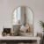 Arched Wall Mirror for Bathroom,Mirrors for Wall,24”x36”,Vanity Mirror for Bedroom Dresser, Entryway, Living Room, Metal Frame (36”x24”,Gold)