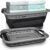 BROOKSTONE, 11 GALLONS – [OUR LARGEST BASKET EVER] 24″ Collapsible Laundry Basket, Comfort Non-Slip Grip Handles, Minimalist Space Saving Design, Portable Pop-Up Hamper, [BPA FREE] Dark Grey